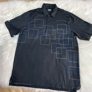 PING t-shirt for men size L in black with short sleeves